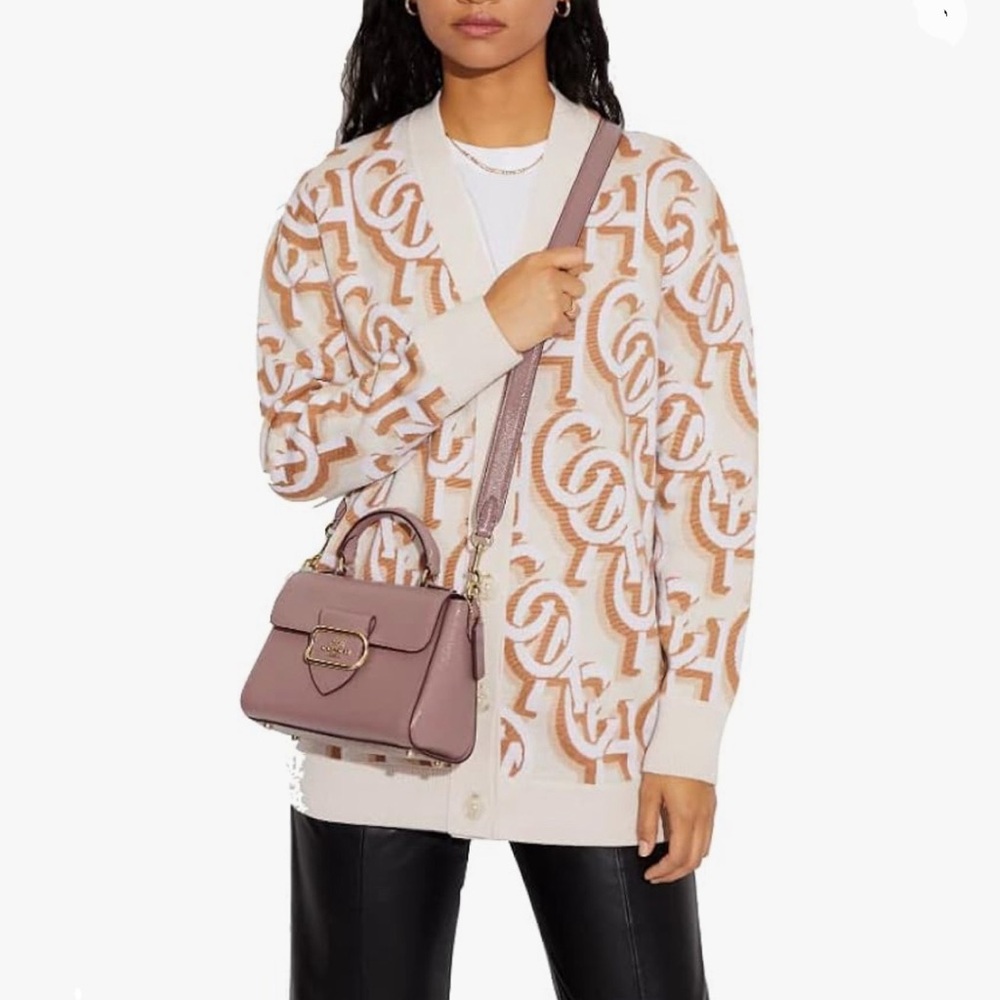 Coach Morgan Top Handle Satchel in Dusty Rose